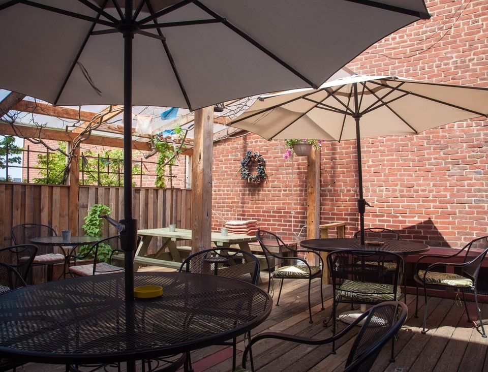 The Tea Bazaar back patio